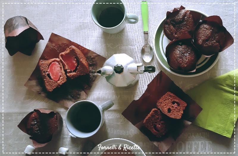 muffin fragole cioccolato