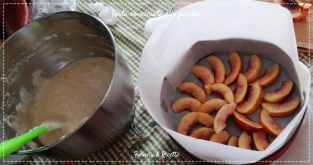 torta pesche dettaglio
