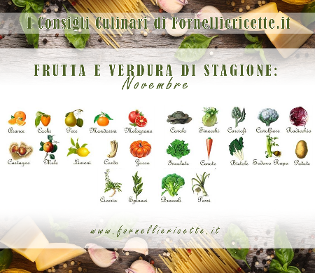 frutta verdura novembre