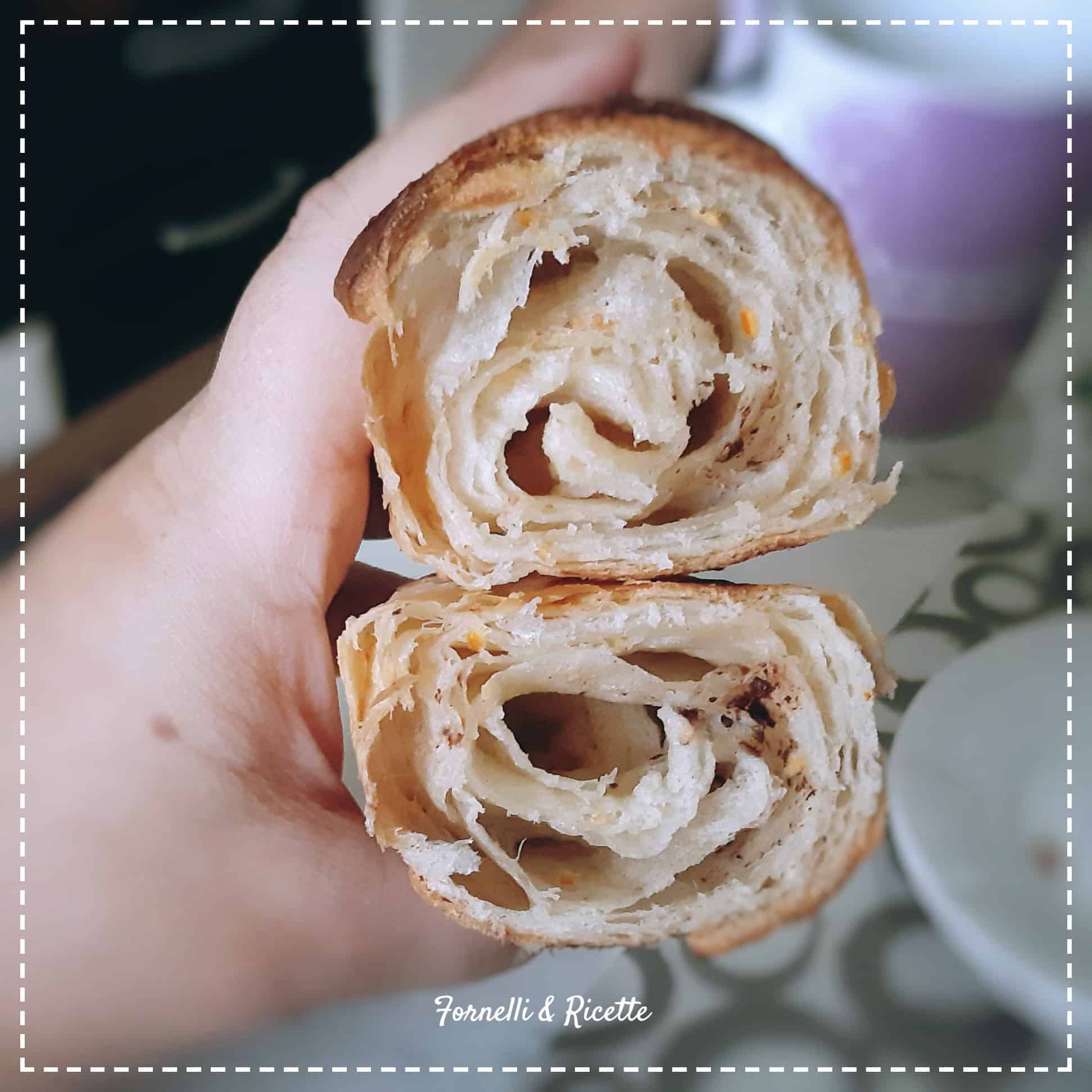 croissant sfogliati interno