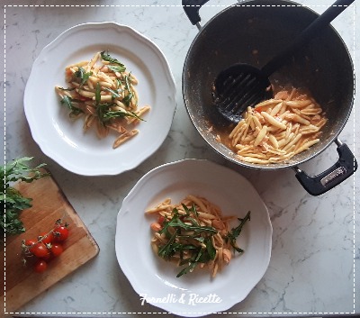 cavatelli salmone rucola