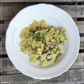 farfalle pancetta piselli