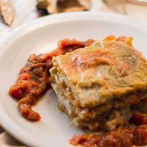 lasagne farro carciofi