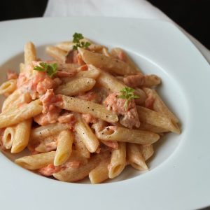 penne salmone