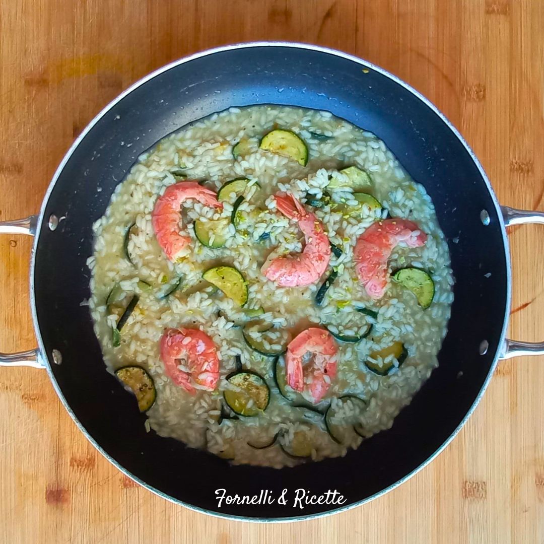 risotto zucchine gamberi