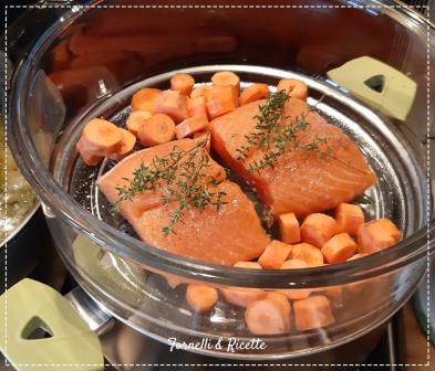 salmone vapore dettaglio